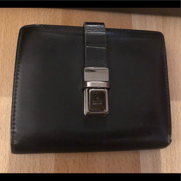 Authentic GUCCI unisex Jackie O leather wallet - Picture 2 of 11